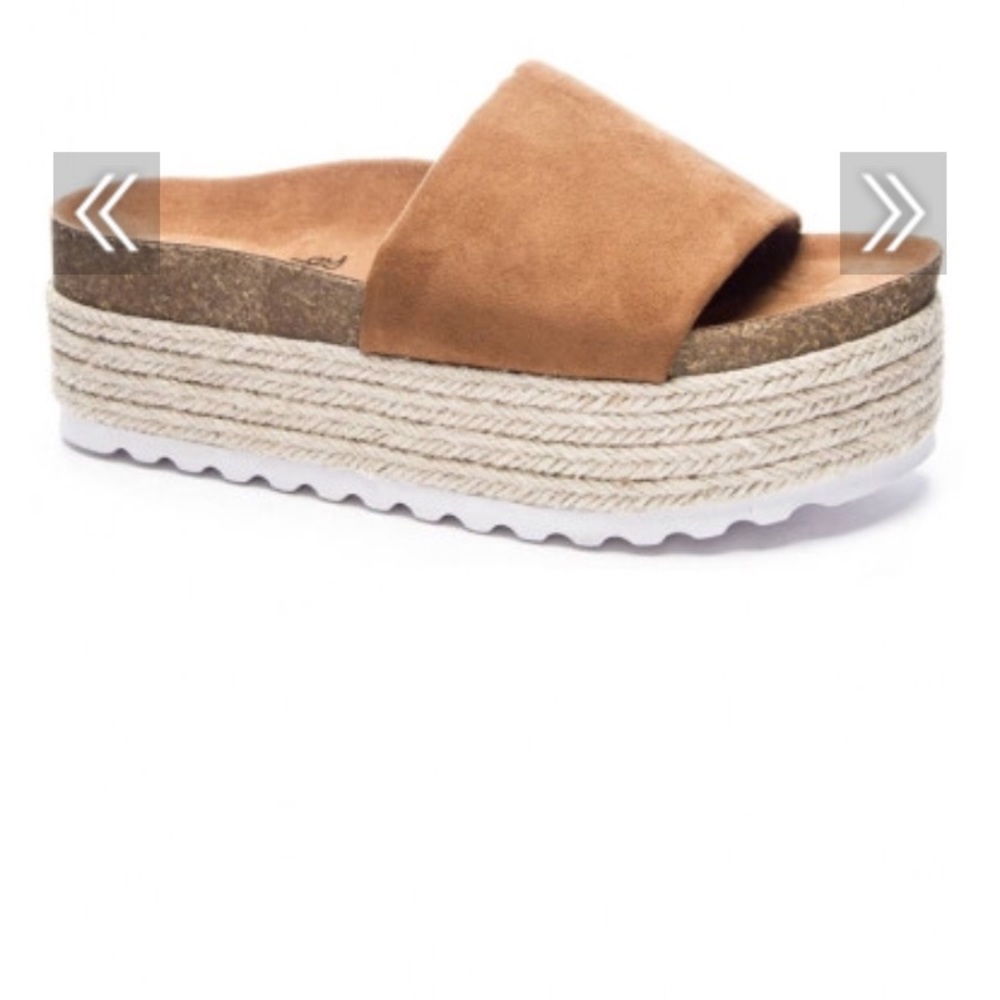 Pippa Platform Slide - Tan
